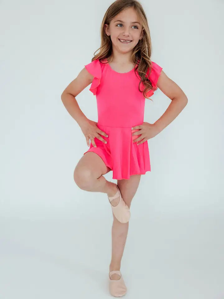 Flutter Sleeve Twirl Leotard