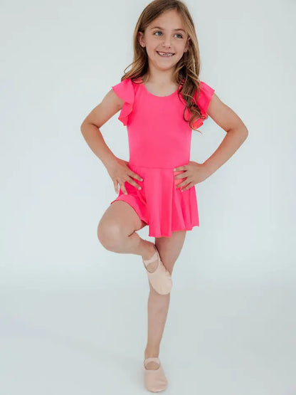 Flutter Sleeve Twirl Leotard