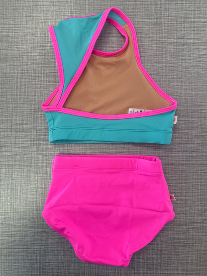 Demi Slanted Back Top Brief Set