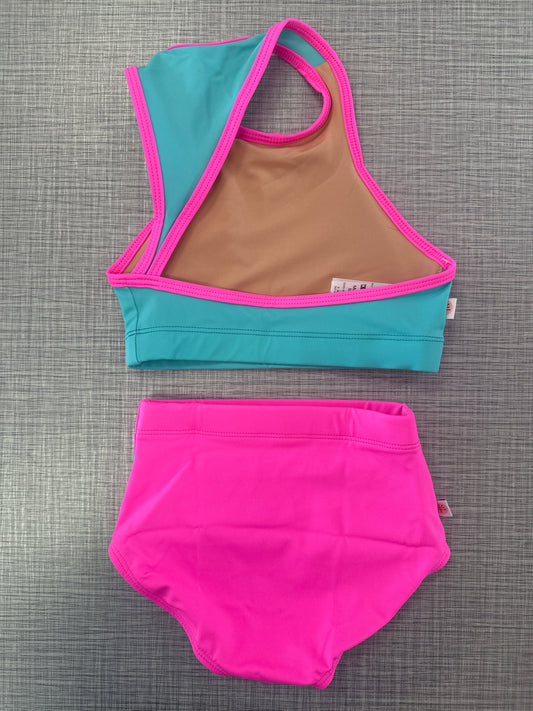 Demi Slanted Back Top Brief Set
