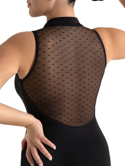 Adult Spot On Zip Front Leotard #12002