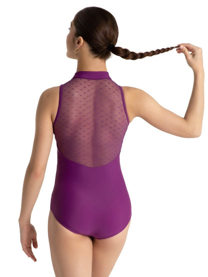 Adult Spot On Zip Front Leotard #12002