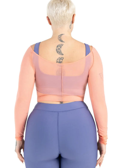 Dusk Long-Sleeve Mesh Top #12247