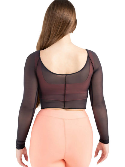 Dusk Long-Sleeve Mesh Top #12247