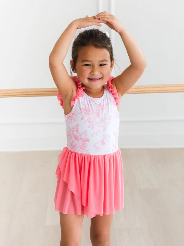 Butterfly Garden Flutter Sleeve Leotard
