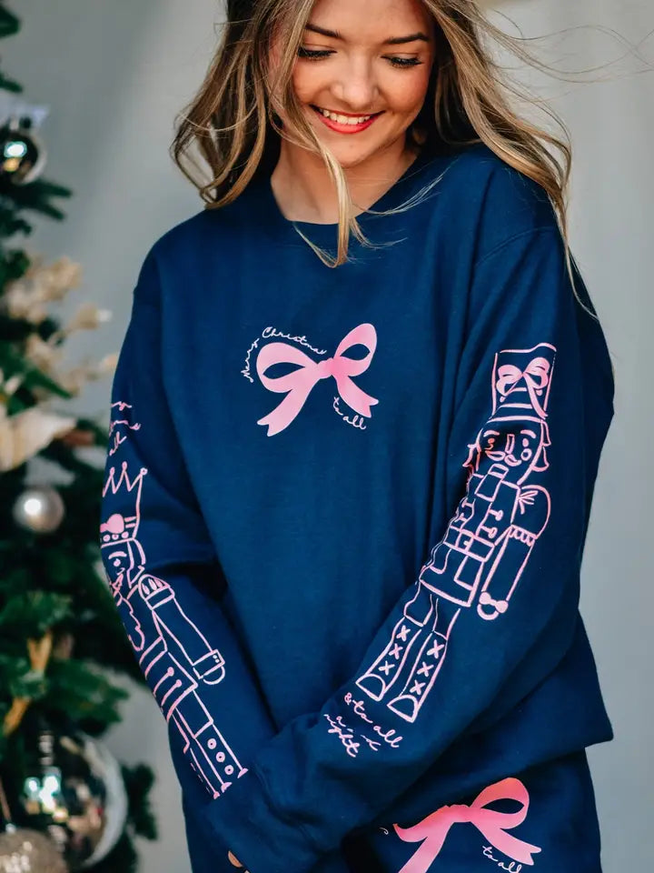 Nutcracker Bow Sweatshirt