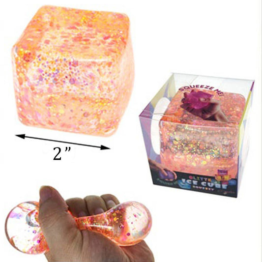 Glittered Maltose Ice Cube Squishy