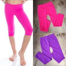 Load image into Gallery viewer, Kids One Size Capri Leggings
