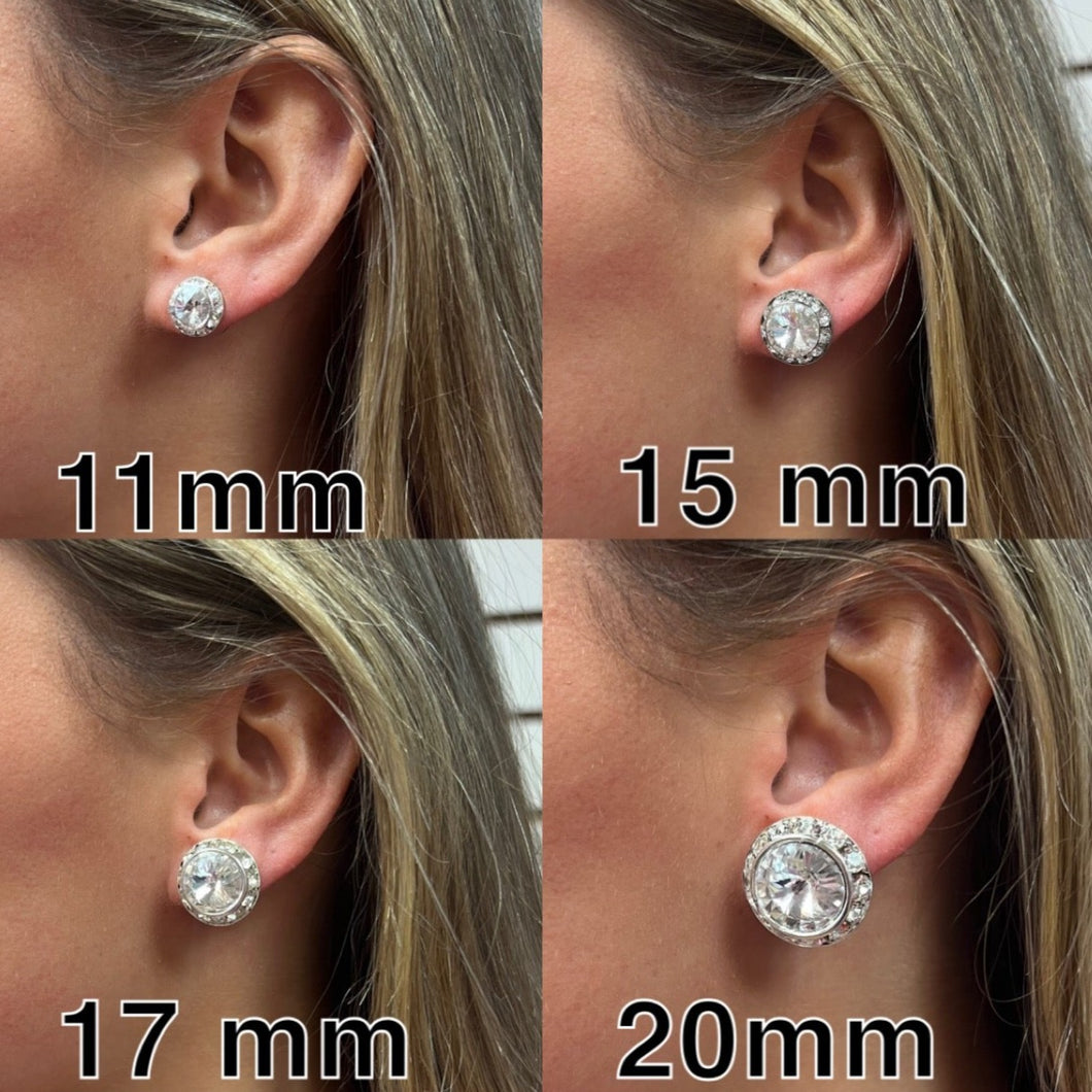 Ultra Sparkle Clear and AB Earrings (4 Sizes)