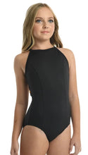 Load image into Gallery viewer, Lorelai Halter Style Black Leotard #23133
