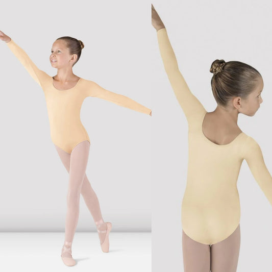 Child Large Long Sleeve Leotard #5609- Sand