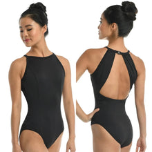 Load image into Gallery viewer, Lorelai Halter Style Black Leotard #23133
